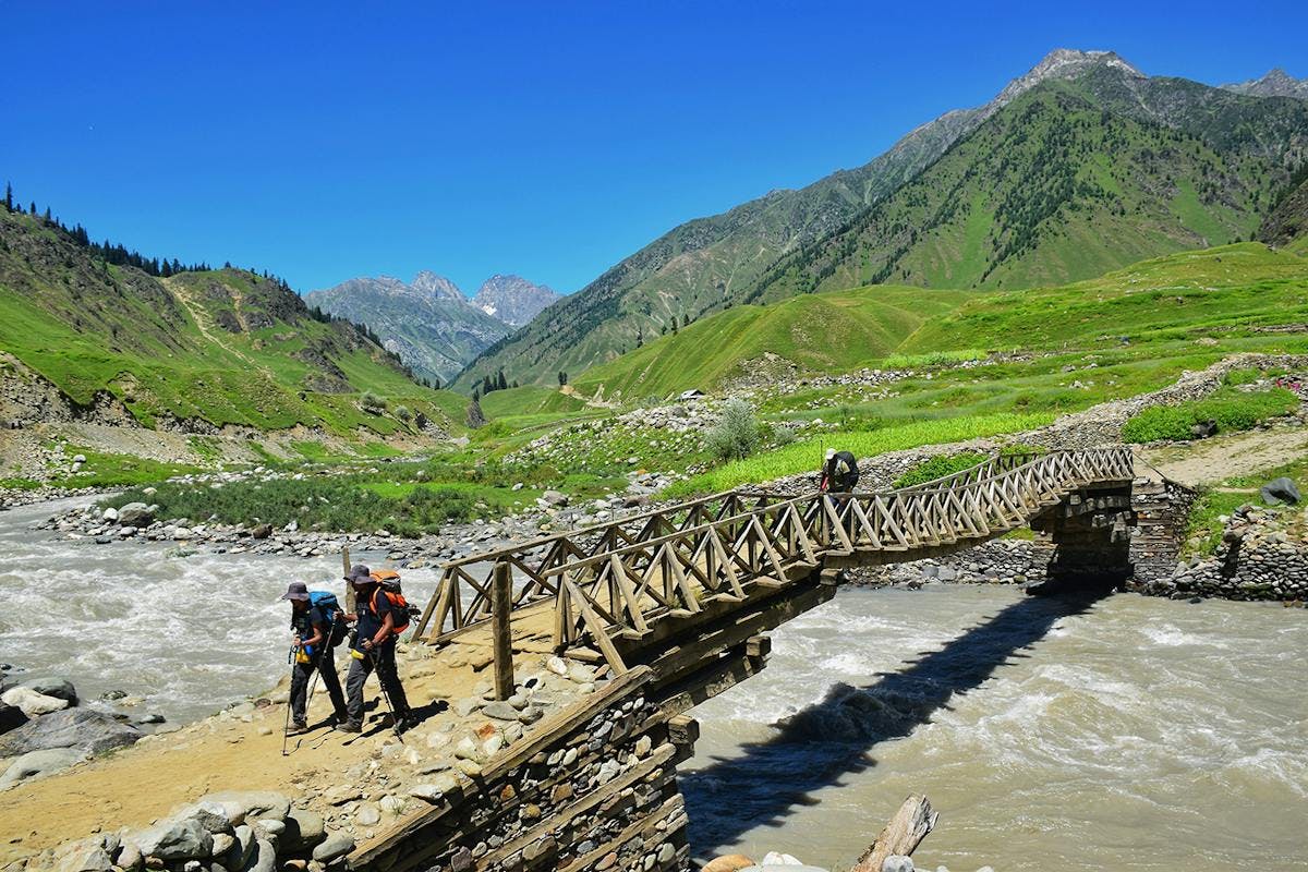 Warwan Valley - Meadows- Bridge Crossing - Kashmir Trek - Indiahikes
