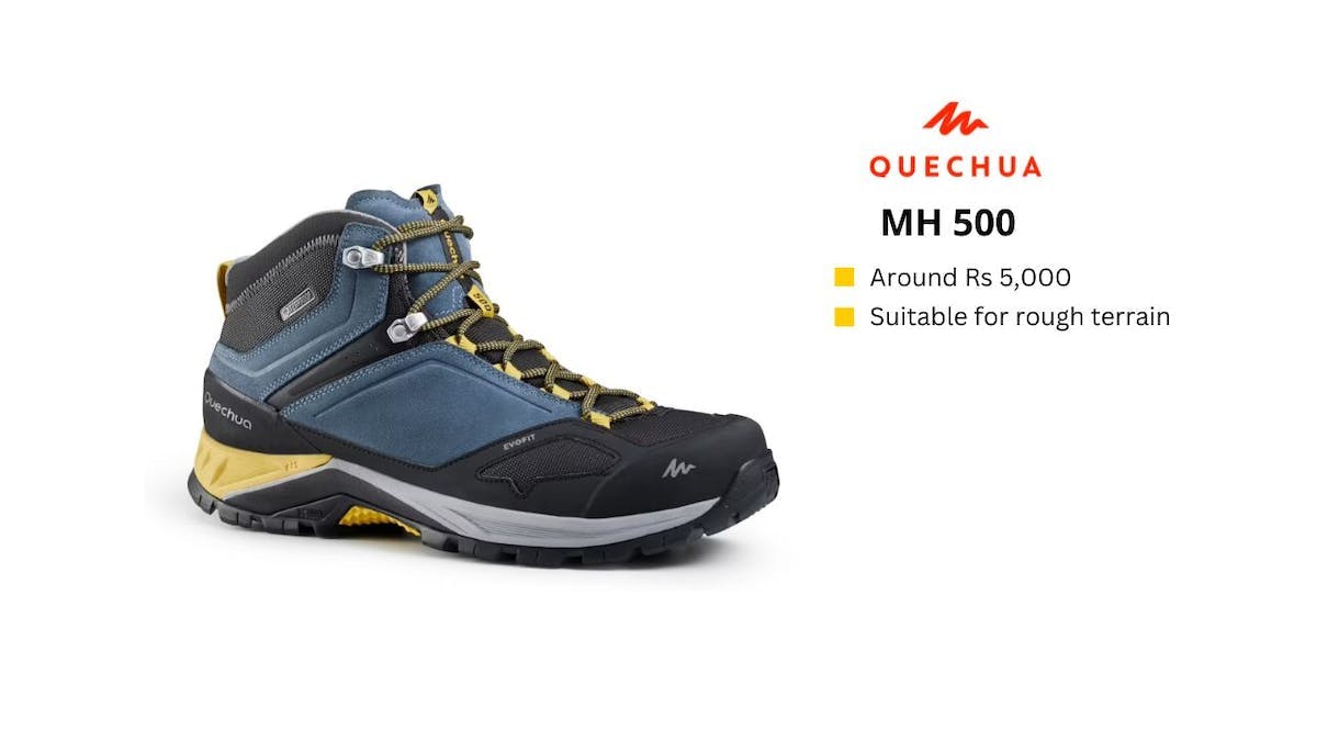 Indiahikes_Quechua MH500 by Decathlon - Indiahikes - Review - Cost - Pricing - Waterproof trekking shoes for himalayan snow treks